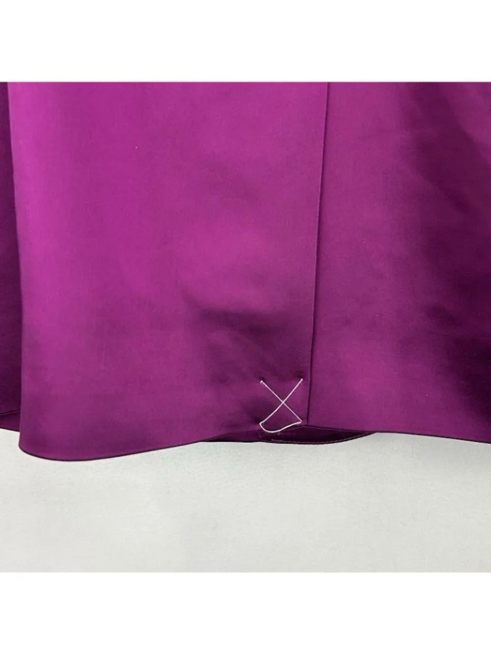 Express Women’s size XS Fuchsia Satin Blazer One Button Notch Jacket NWT$168 - Picture 12 of 15